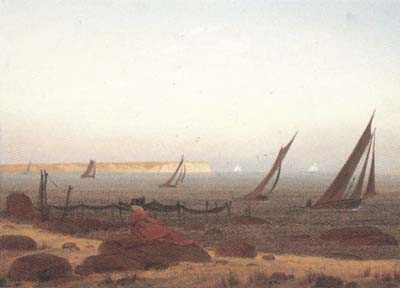 Caspar David Friedrich Woman on the Beach at Rugen (mk10)